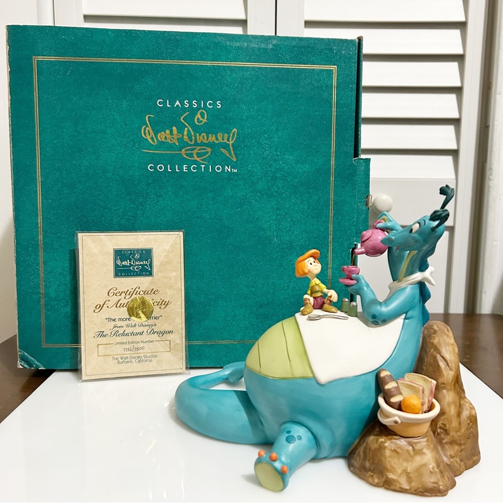 WDCC Reluctant Dragon The More The Merrier Figurine In Box & COA Disney Classics - Picture 7 of 7